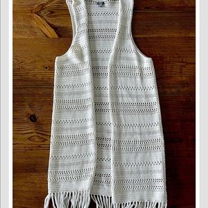 Aerie Offwhite Knitted Cover-up
